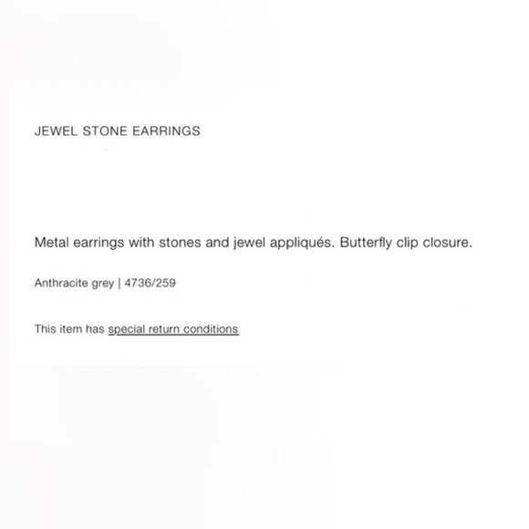 Zara Jewel stone earrings Beautiful & Elegant ✨✨🔥 NWT - Picture 11 of 12